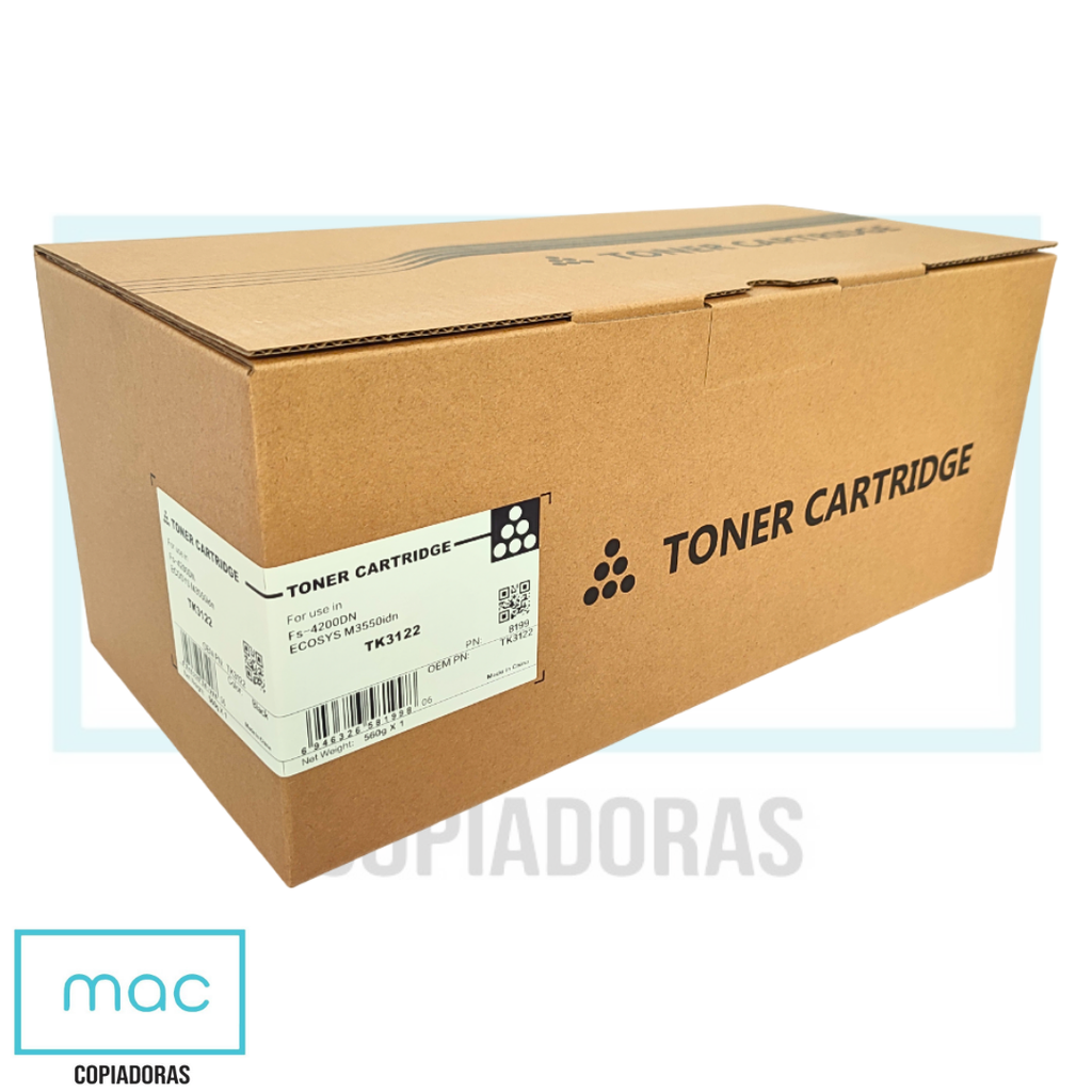 Cartucho de Toner Kiocera Fs-4200dn/ecosys M3550 TK-3122