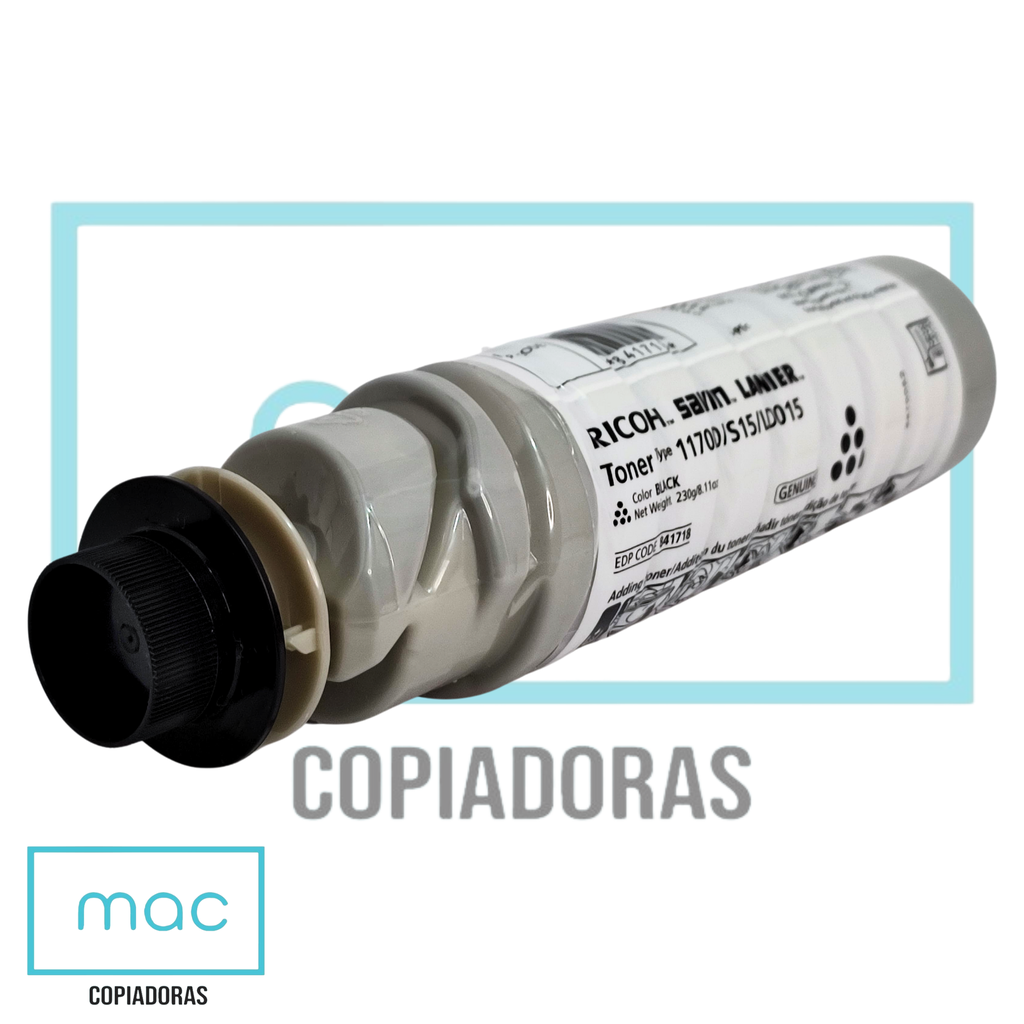 Cartucho de Tóner Black Ricoh Type 1170D (OEM)