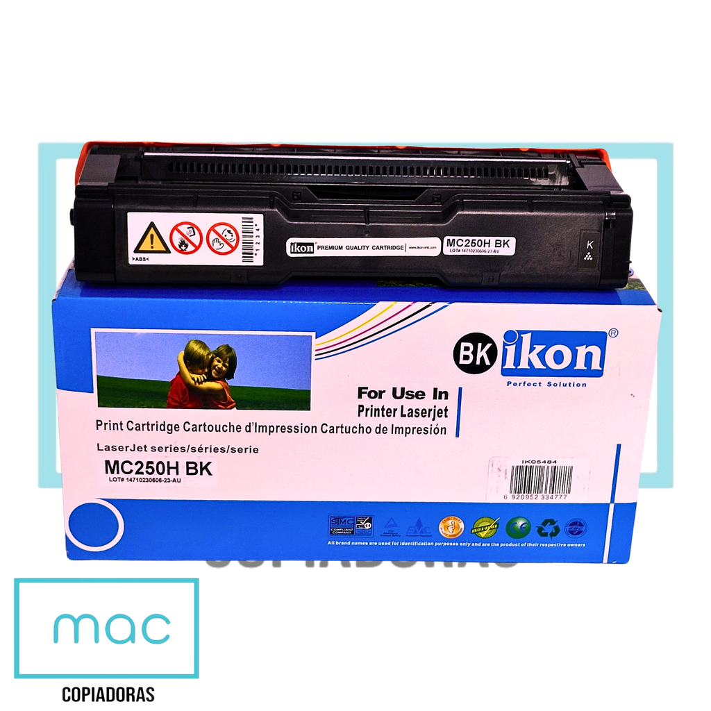 Cartucho de Toner Negro Ricoh MC250FW, PC301(ikon)