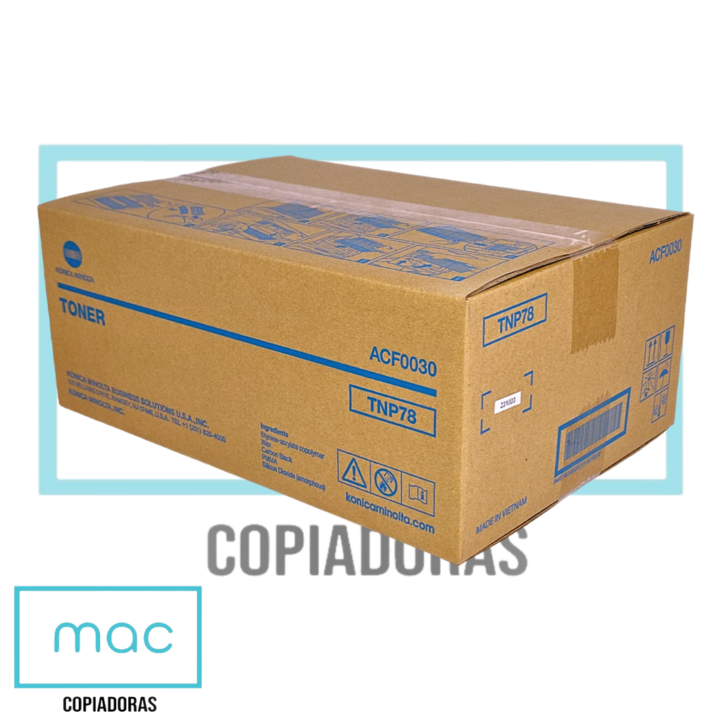 Cartucho de Tóner Black Konica Minolta TNP-78 Bizhub 4020I(OEM)