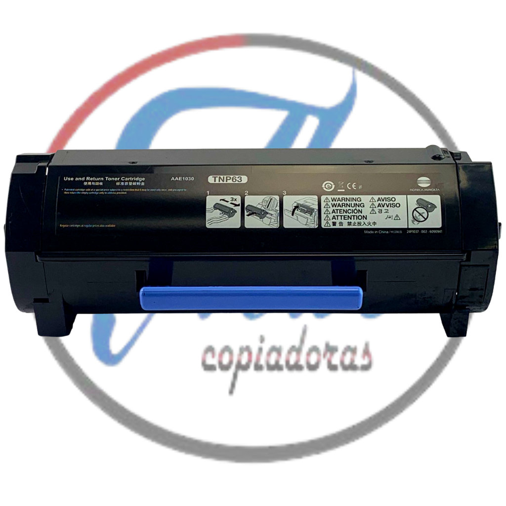 Cartucho de Tóner Black Konica Minolta TNP-63 BIZHUB-4052 (OEM)