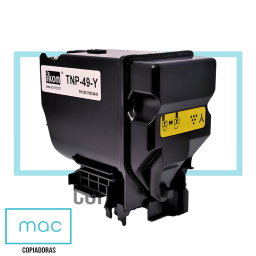 [IK05424] Cartucho de Tóner Yellow Konica Minolta TNP-49 | Bizhub C3351/3851 (Ikon)