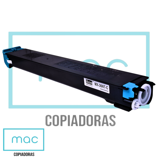 [IK03823] Cartucho de Tóner Cyan Sharp MX-36NT (Ikon)