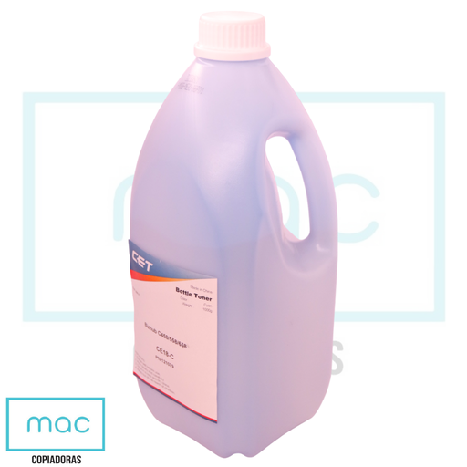 [CET121079] Recarga de Tóner de 1Kg Cian Konica Minolta c454/458/364/368/554/558  CE18-C (CET)